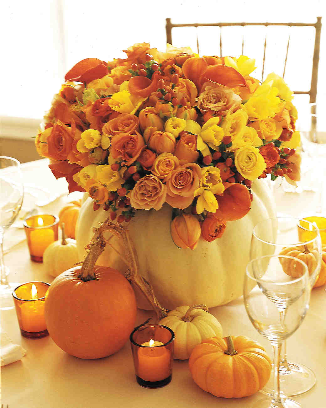 15 DIY Pumpkin Centerpieces for Fall